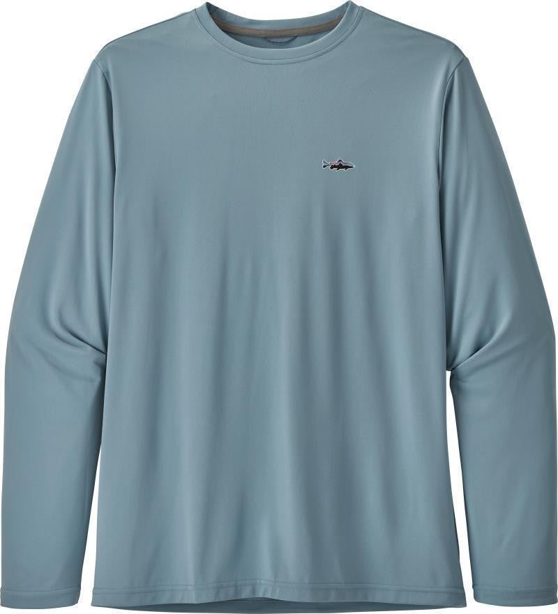 Capilene Cool Daily Fish Graphic LS Shirt - Mens - small fitz roy trout / berlin blue 1