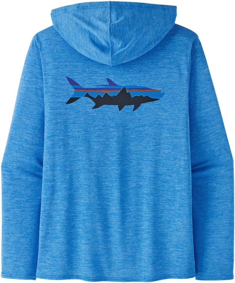 Capilene Cool Daily Graphic Hoody - Mens - fitz roy elements / belay blue x-dye 1
