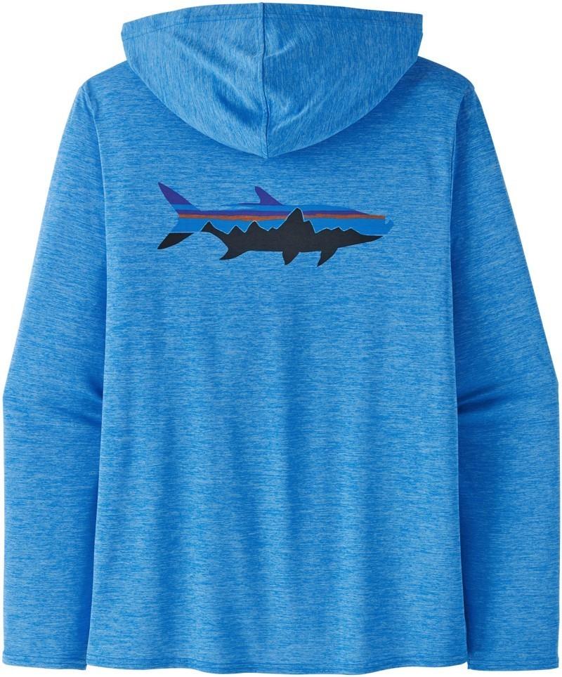 Capilene Cool Daily Graphic Hoody - Mens - fitz roy tarpon / vessel blue x-dye 1