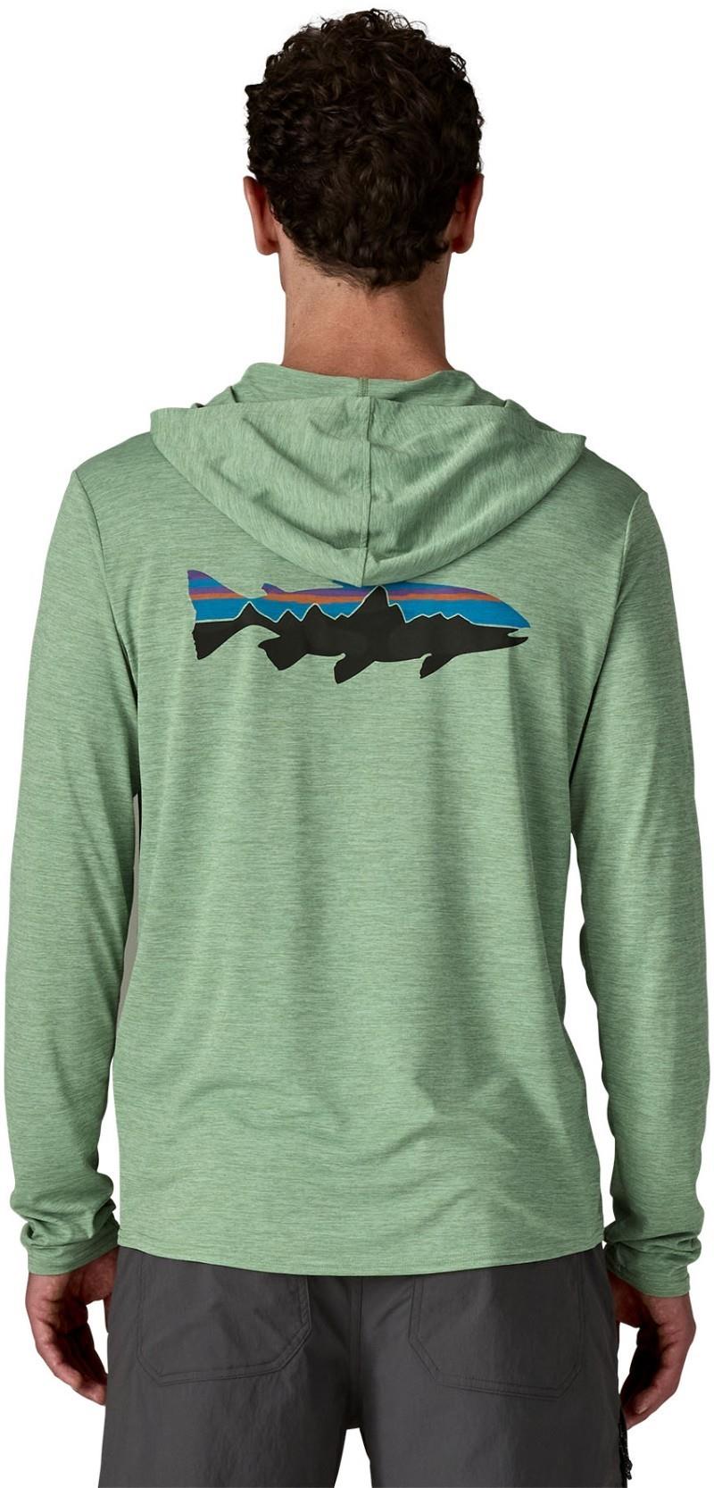 Capilene Cool Daily Graphic Hoody - Mens - fitz roy trout / ellwood green x-dye 1
