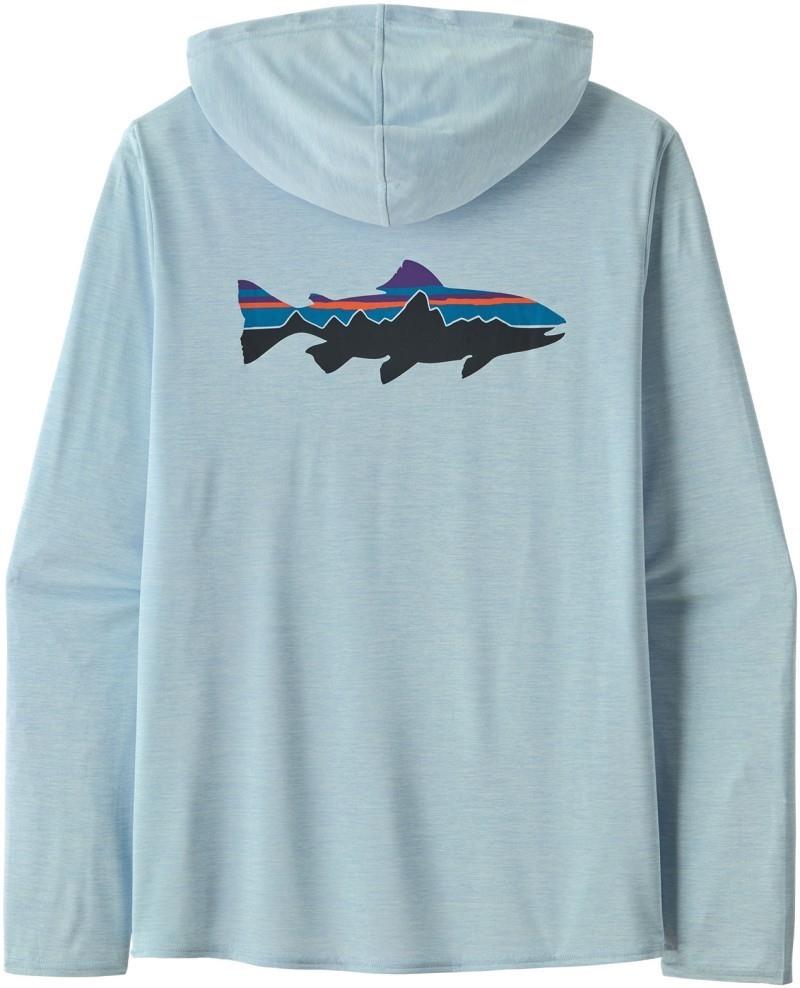Capilene Cool Daily Graphic Hoody - Mens - fitz roy trout / fleck blue 1