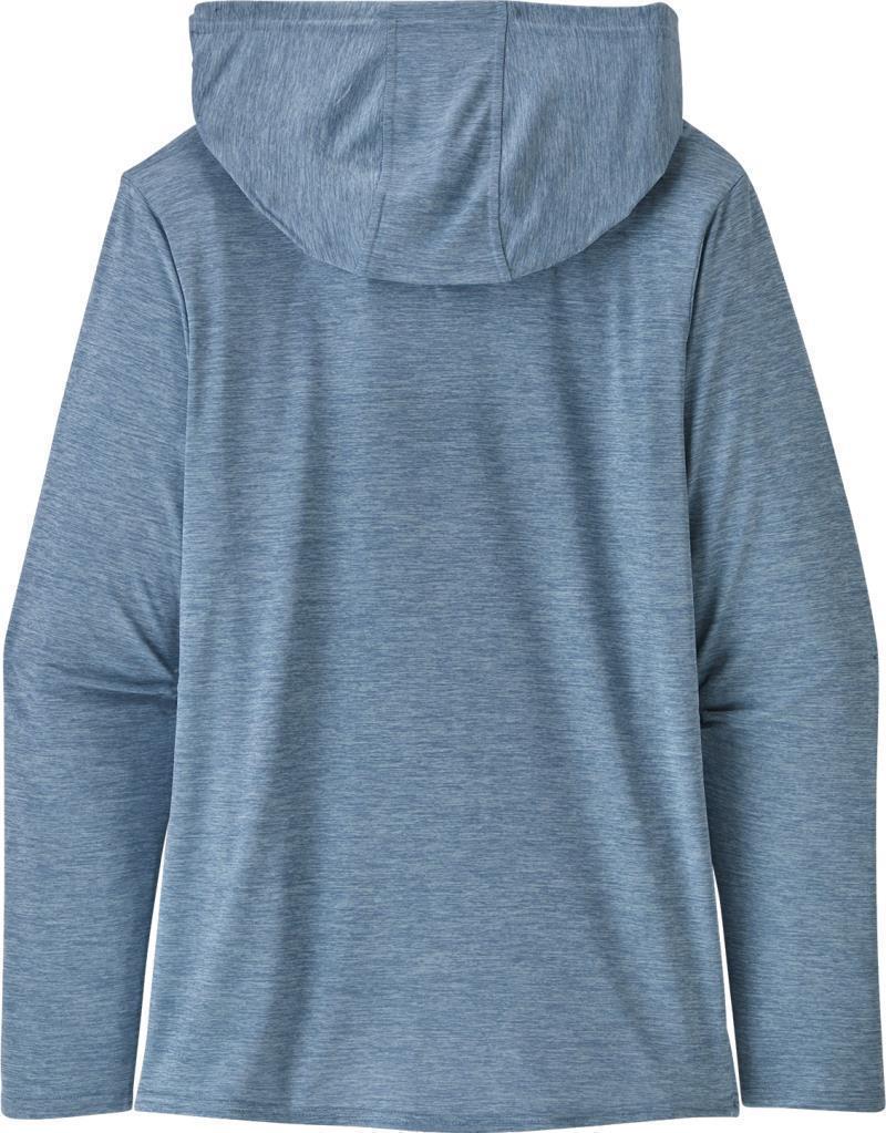 Capilene Cool Daily Graphic Hoody - Womens - Mystic Mountain / Steam Blue X-Dye 3