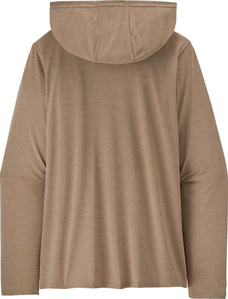Capilene Cool Daily Graphic Hoody - Womens - Ridge Rise Stripe / Oar Tan X-Dye 3