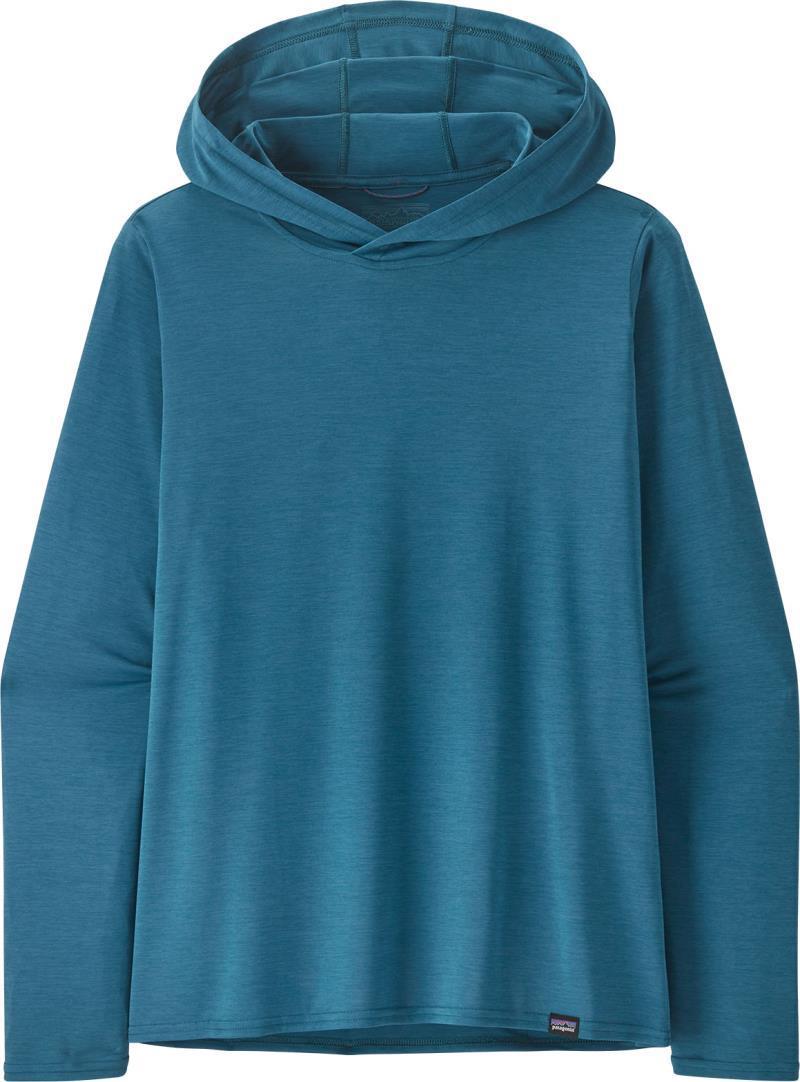 Capilene Cool Daily Graphic Hoody - Womens - Sandflat Bonefish / Wavy Blue X-Dye 2