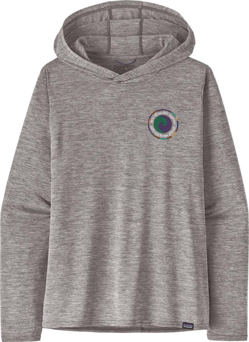Capilene Cool Daily Graphic Hoody - Womens - Unity Fitz / Feather Grey 1