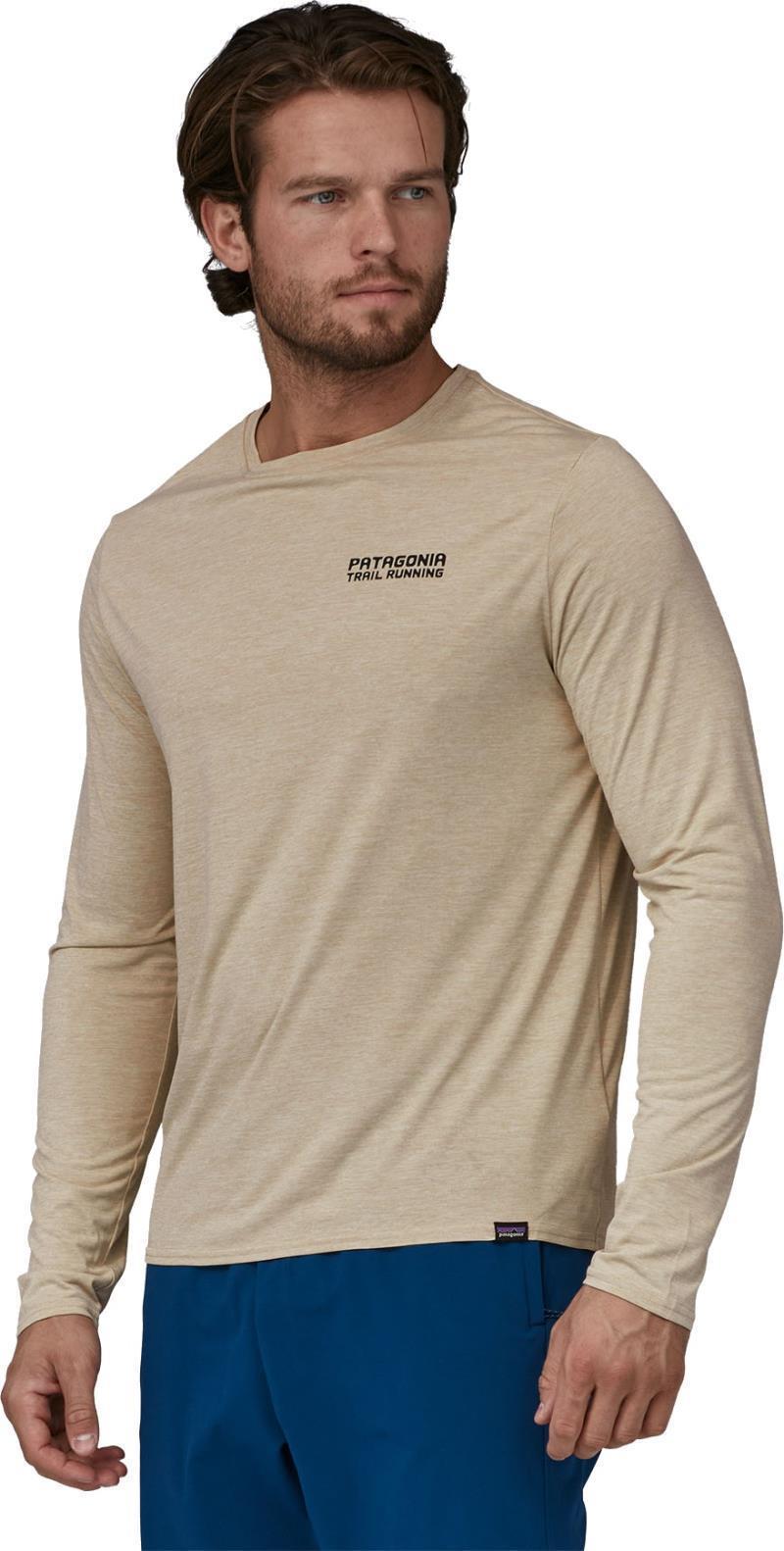 Capilene Cool Daily Graphic LS Shirt - Lands - Mens - Tree Trotter / Pumice X-Dye 4