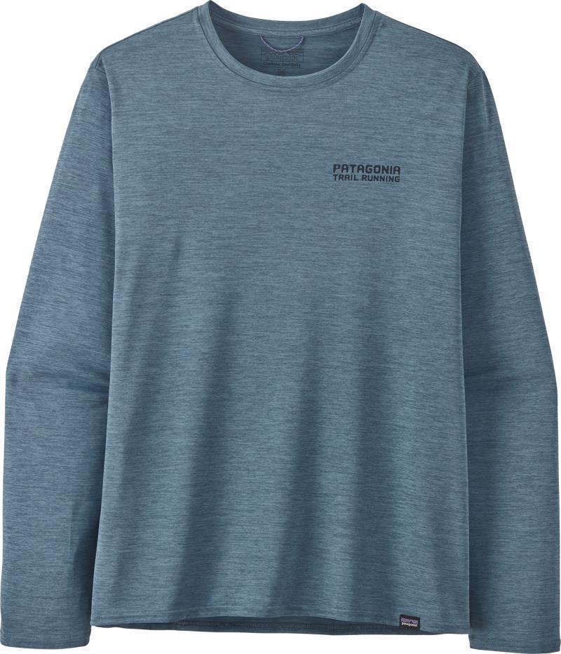 Capilene Cool Daily Graphic LS Shirt - Lands - Mens - tree trotter / utility blue x-dye 1