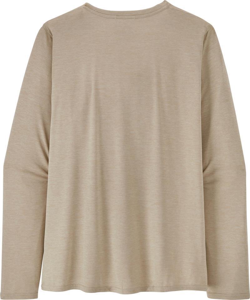 Capilene Cool Daily Graphic LS Shirt - Lands - Womens - Earth Love / Pumice X-Dye 3