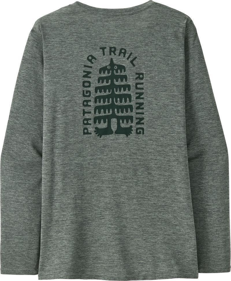 Capilene Cool Daily Graphic LS Shirt - Lands - Womens - Tree Trotter / Sleet Green X-Dye 3