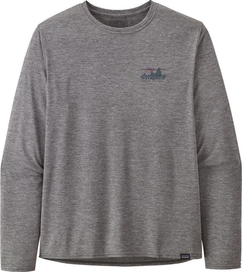 Capilene Cool Daily Graphic LS Shirt - Mens - 73 skyline / feather grey 1