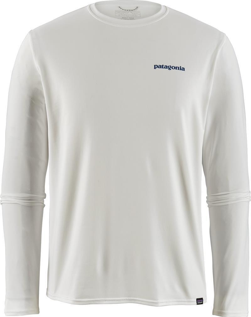 Capilene Cool Daily Graphic LS Shirt - Mens - Boardshort Logo / White 1