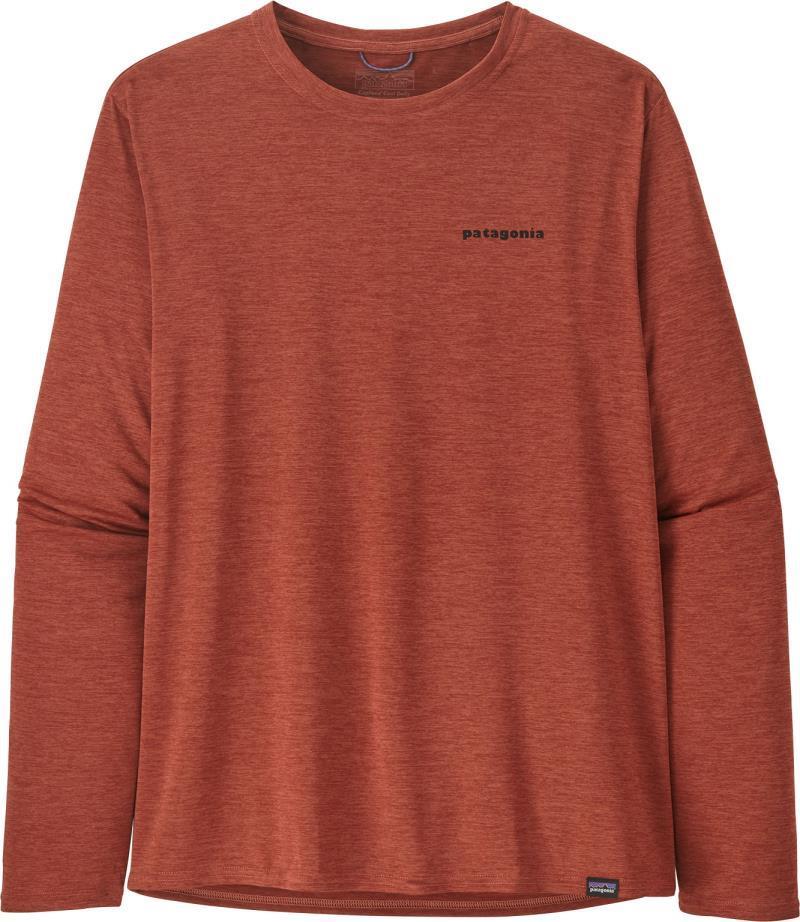 Capilene Cool Daily Graphic LS Shirt - Mens - fitz roy elements / burl red x-dye 1