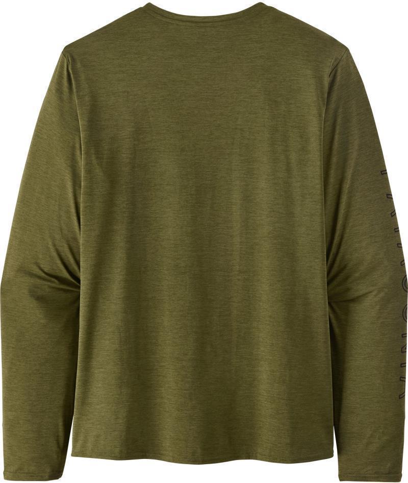 Capilene Cool Daily Graphic LS Shirt - Mens - forge mark crest / palo green x-dye 1