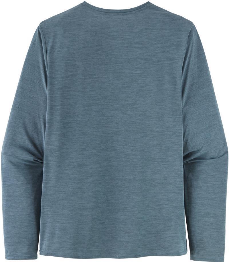 Capilene Cool Daily Graphic LS Shirt - Mens - line logo ridge stripe / light plume grey x-dye 1