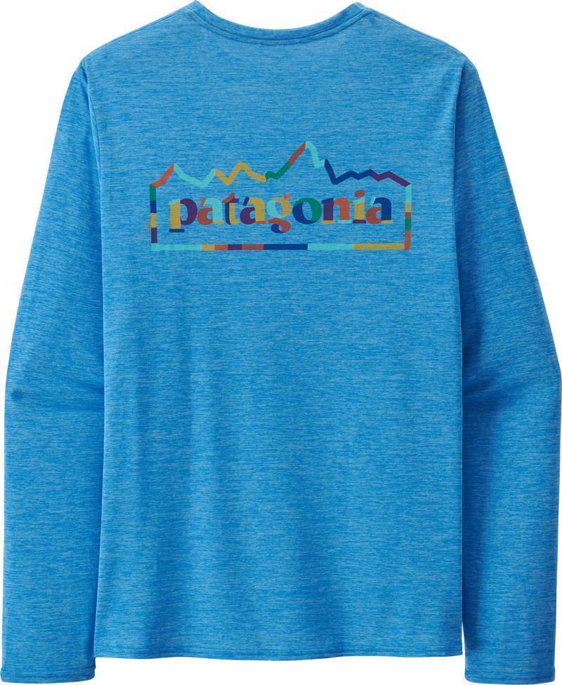 Capilene Cool Daily Graphic LS Shirt - Mens - unity fitz / vessel blue x-dye 1