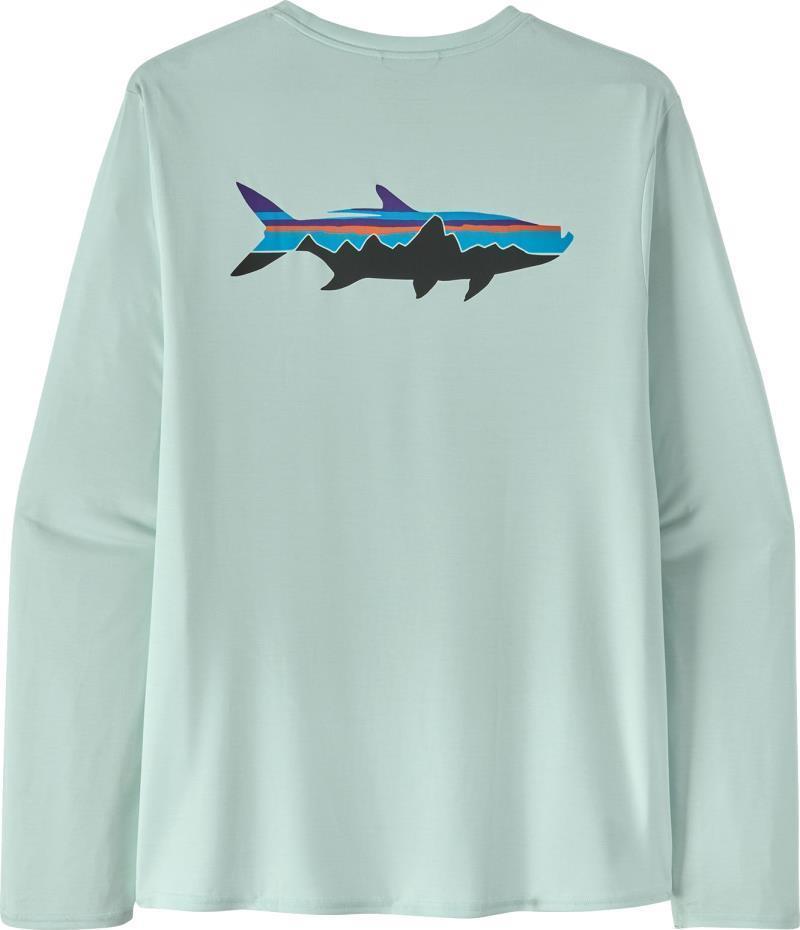 Capilene Cool Daily Graphic LS Shirt - Waters - Mens - Fitz Roy Tarpon / Wispy Green X-Dye 1