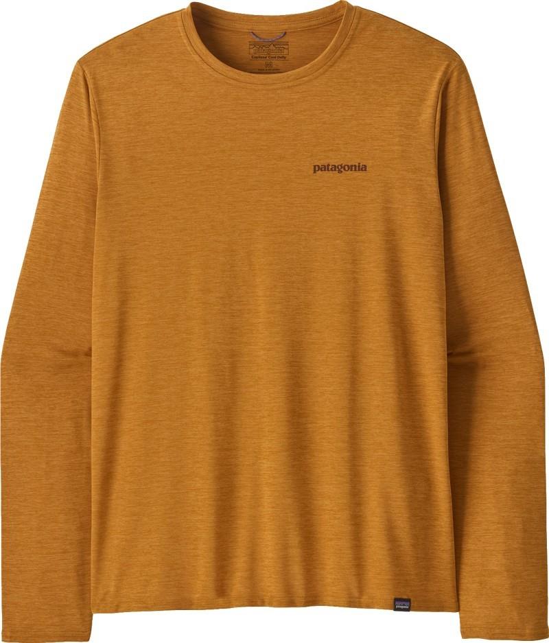 Capilene Cool Daily Graphic LS Shirt - Waters - Mens - casting logo / talon gold x-dye 1