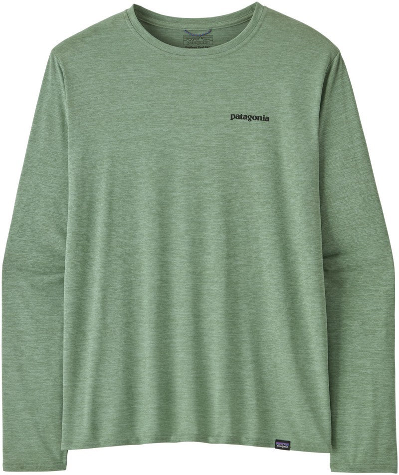 Capilene Cool Daily Graphic LS Shirt - Waters - Mens - fitz roy trout / ellwood green x-dye 1