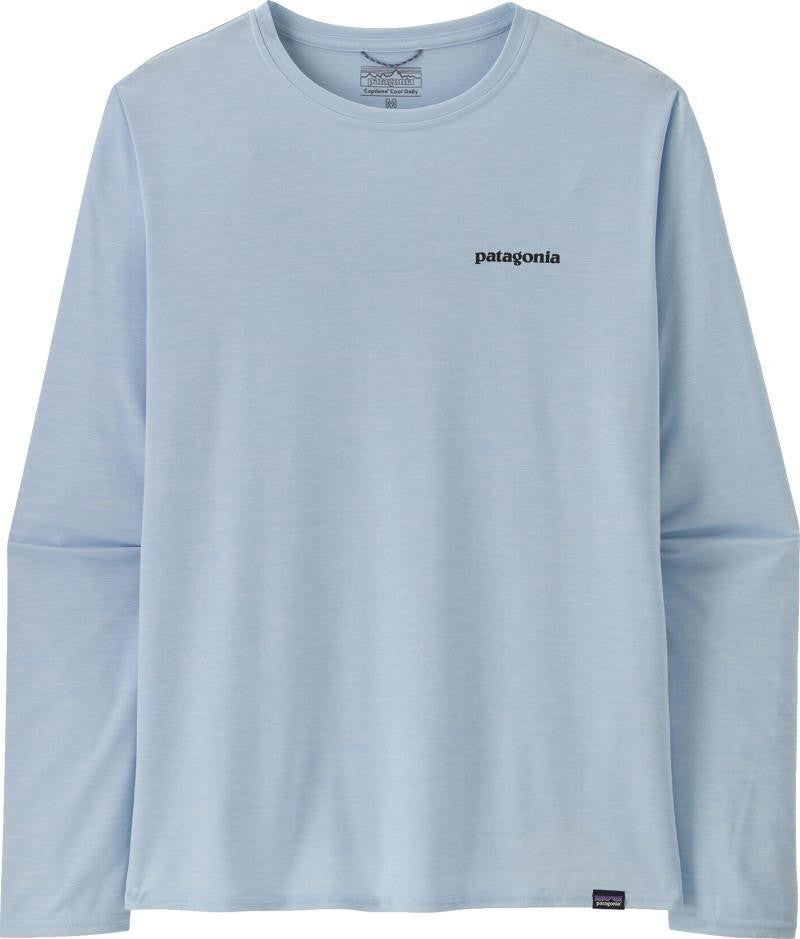 Capilene Cool Daily Graphic LS Shirt - Waters - Mens - fitz roy trout / fleck blue 1