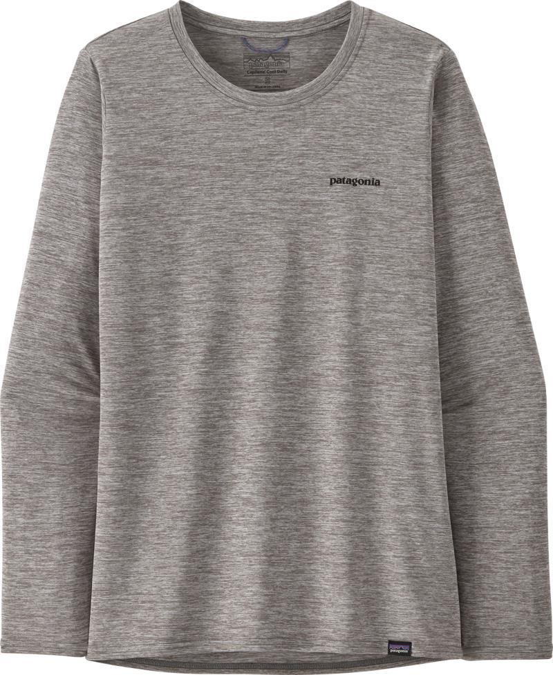Capilene Cool Daily Graphic LS Shirt - Waters - Womens - Fitz Roy Trout / Feather Grey 1