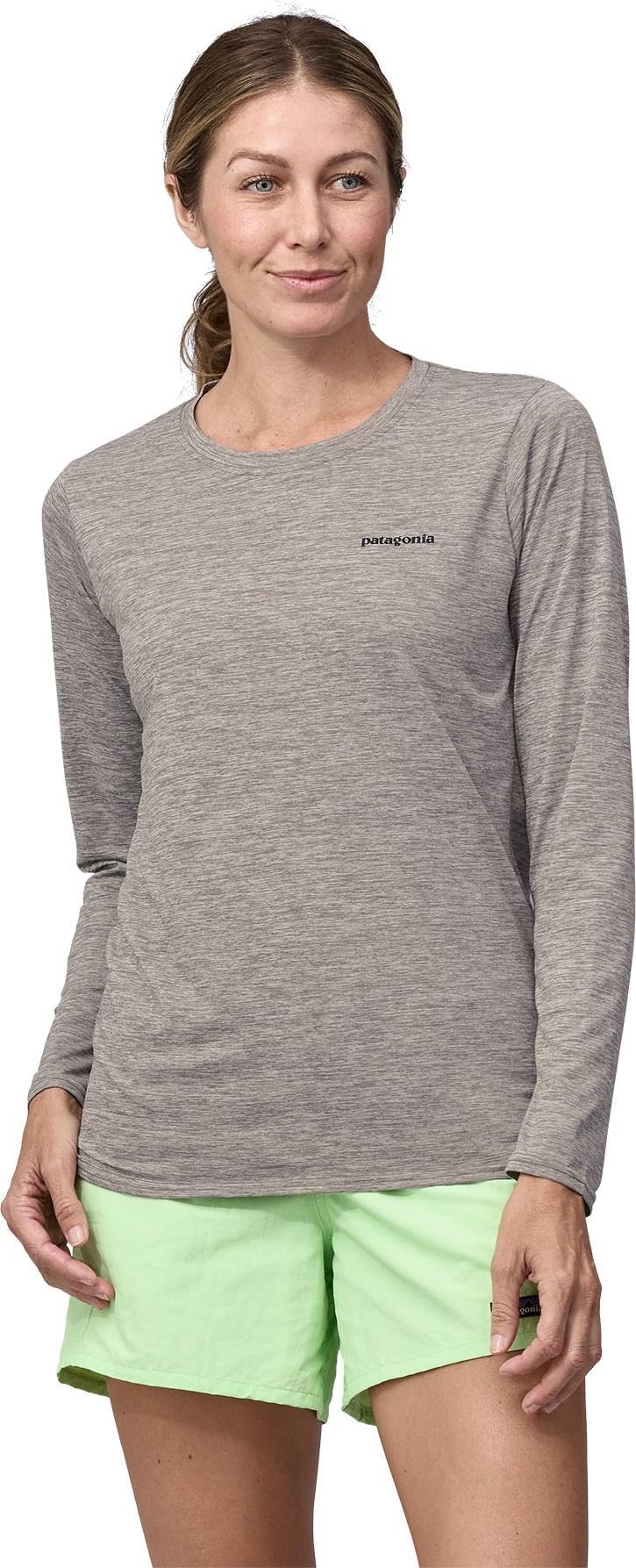Capilene Cool Daily Graphic LS Shirt - Waters - Womens - Fitz Roy Trout / Feather Grey 3