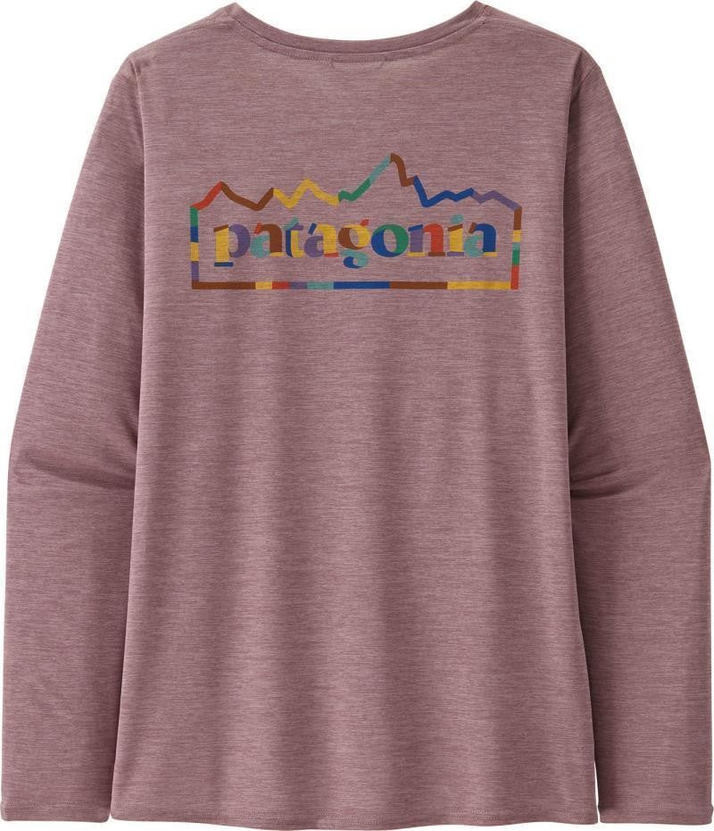 Capilene Cool Daily Graphic LS Shirt - Womens - unity fitz / stormy mauve x-dye 1