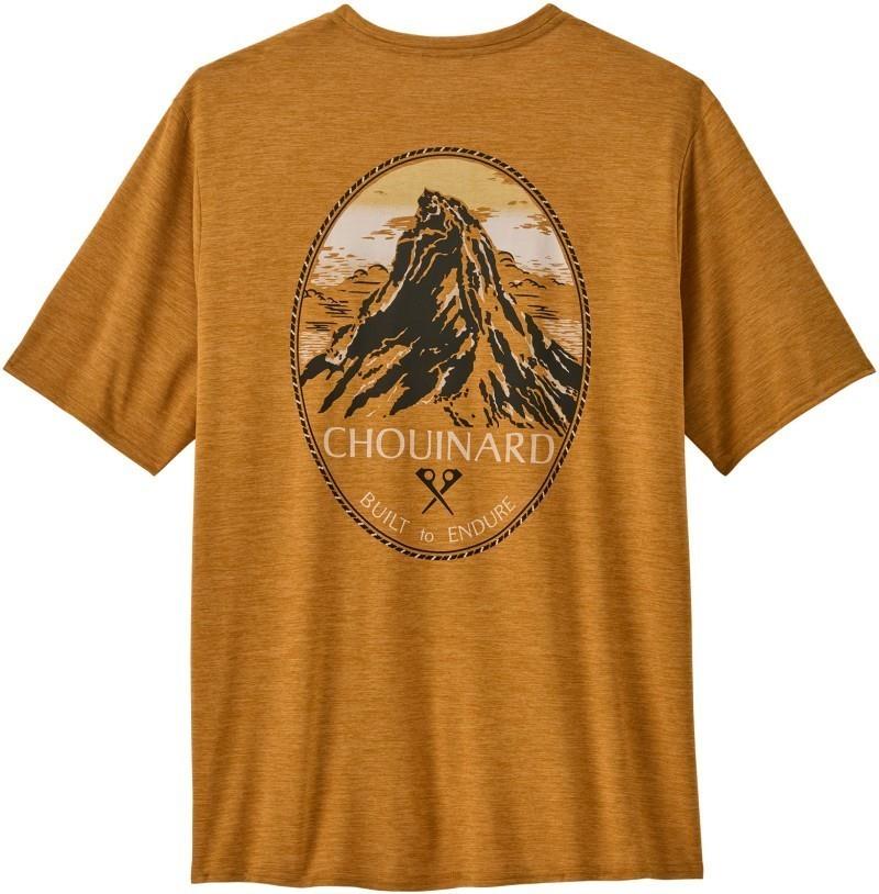 Capilene Cool Daily Graphic SS Shirt - Lands - Mens - chouinard crest / talon gold x-dye 1