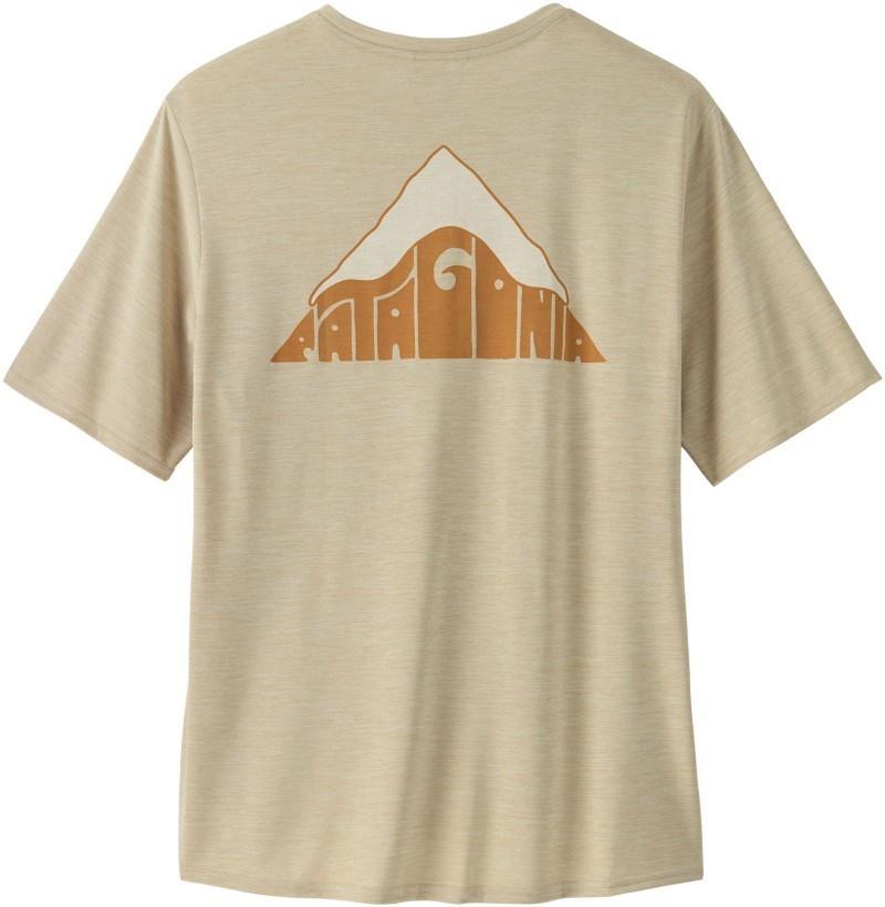 Capilene Cool Daily Graphic SS Shirt - Lands - Mens - driftways / pumice x-dye 1