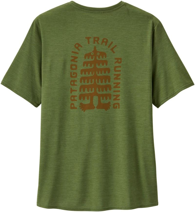 Capilene Cool Daily Graphic SS Shirt - Lands - Mens - tree trotter / terrain green x-dye 1