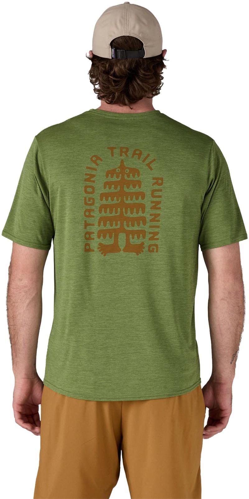 Capilene Cool Daily Graphic SS Shirt - Lands - Mens - tree trotter / terrain green x-dye 1