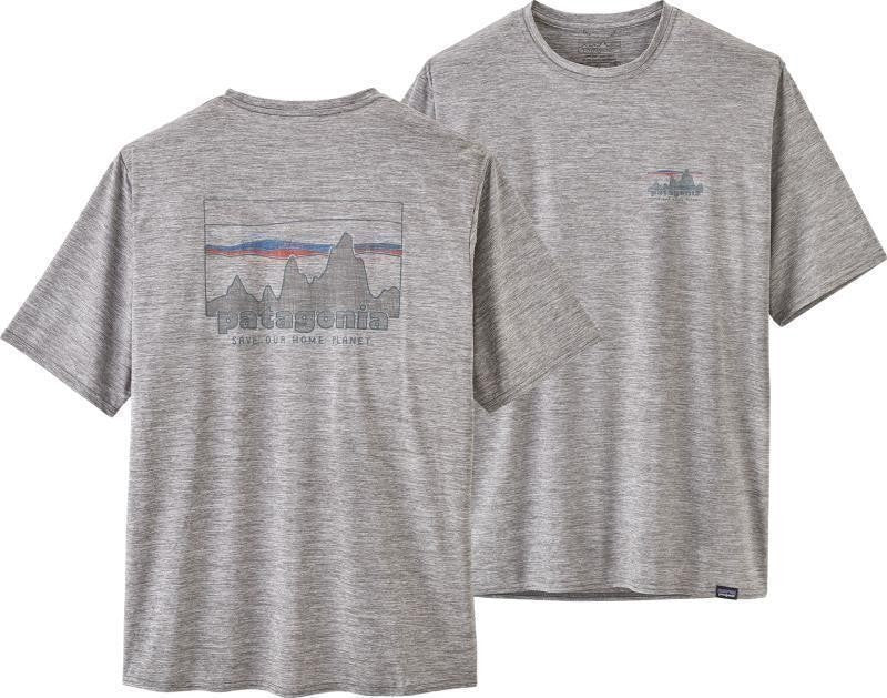 Capilene Cool Daily Graphic SS Shirt - Mens - 73 skyline / feather grey 1