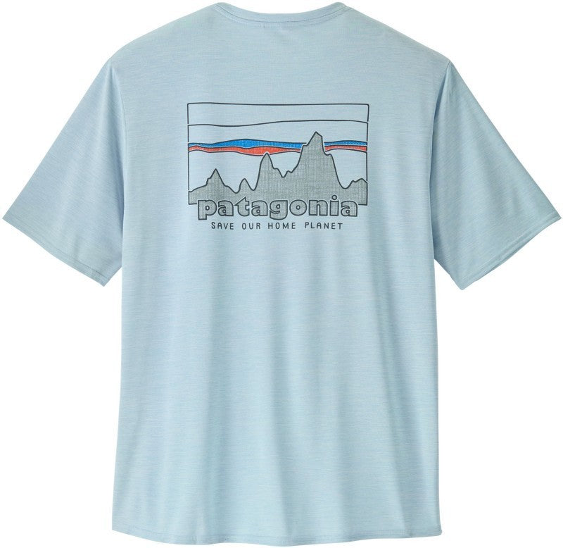Capilene Cool Daily Graphic SS Shirt - Mens - 73 skyline / fleck blue 1