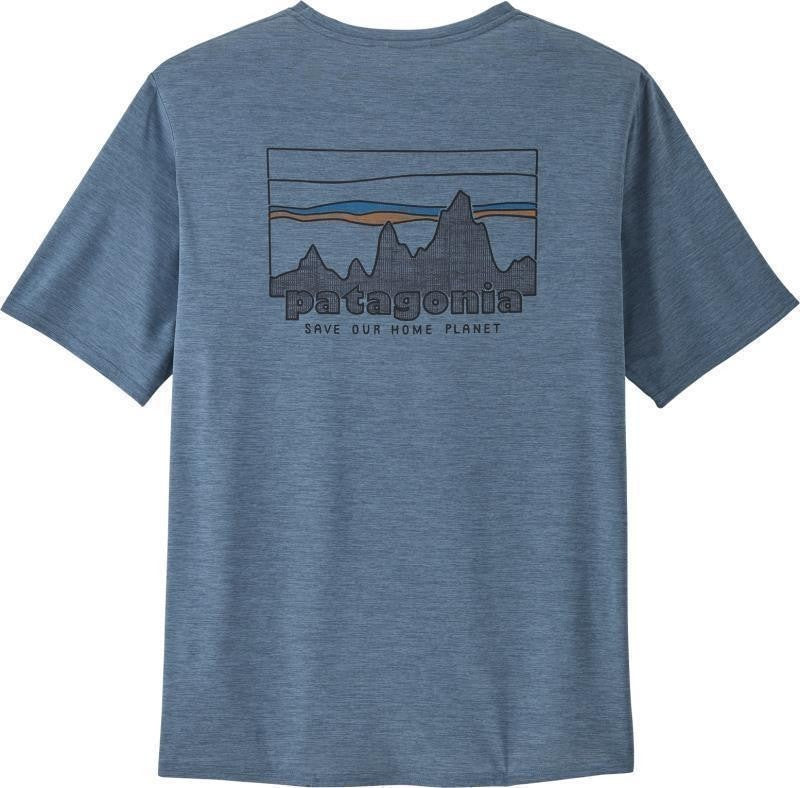 Capilene Cool Daily Graphic SS Shirt - Mens - 73 skyline / utility blue x-dye 1