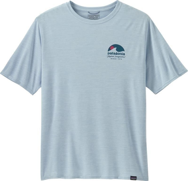Capilene Cool Daily Graphic SS Shirt - Mens - applied imagination / fleck blue 1