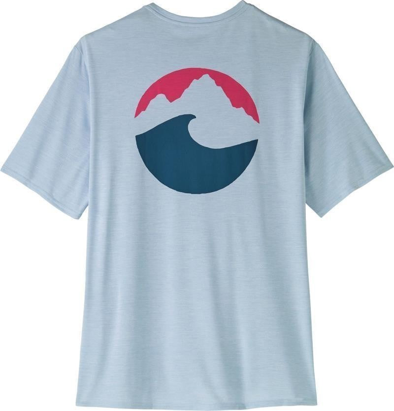 Capilene Cool Daily Graphic SS Shirt - Mens - applied imagination / fleck blue 1
