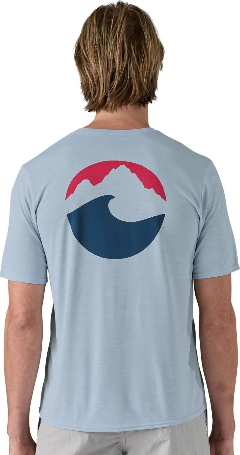 Capilene Cool Daily Graphic SS Shirt - Mens - applied imagination / fleck blue 1