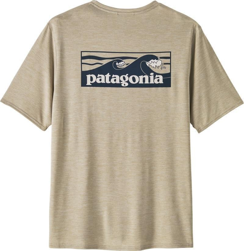 Capilene Cool Daily Graphic SS Shirt - Waters - Mens - boardshort logo tones / pumice x-dye 1