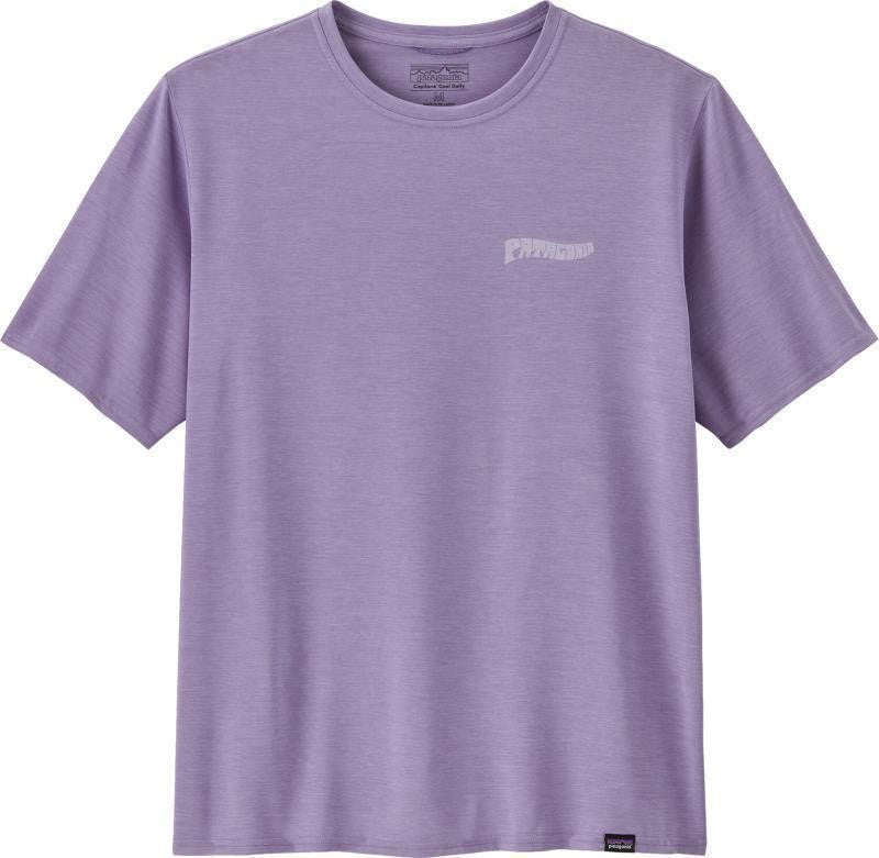 Capilene Cool Daily Graphic SS Shirt - Waters - Mens - forgotten island / concrete purple x-dye 1