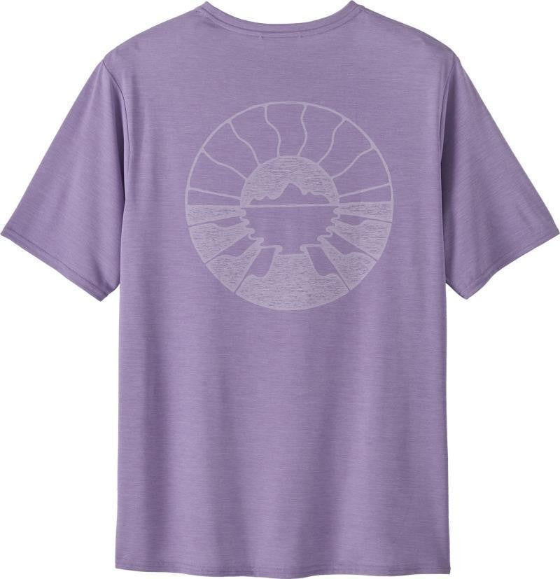 Capilene Cool Daily Graphic SS Shirt - Waters - Mens - forgotten island / concrete purple x-dye 1