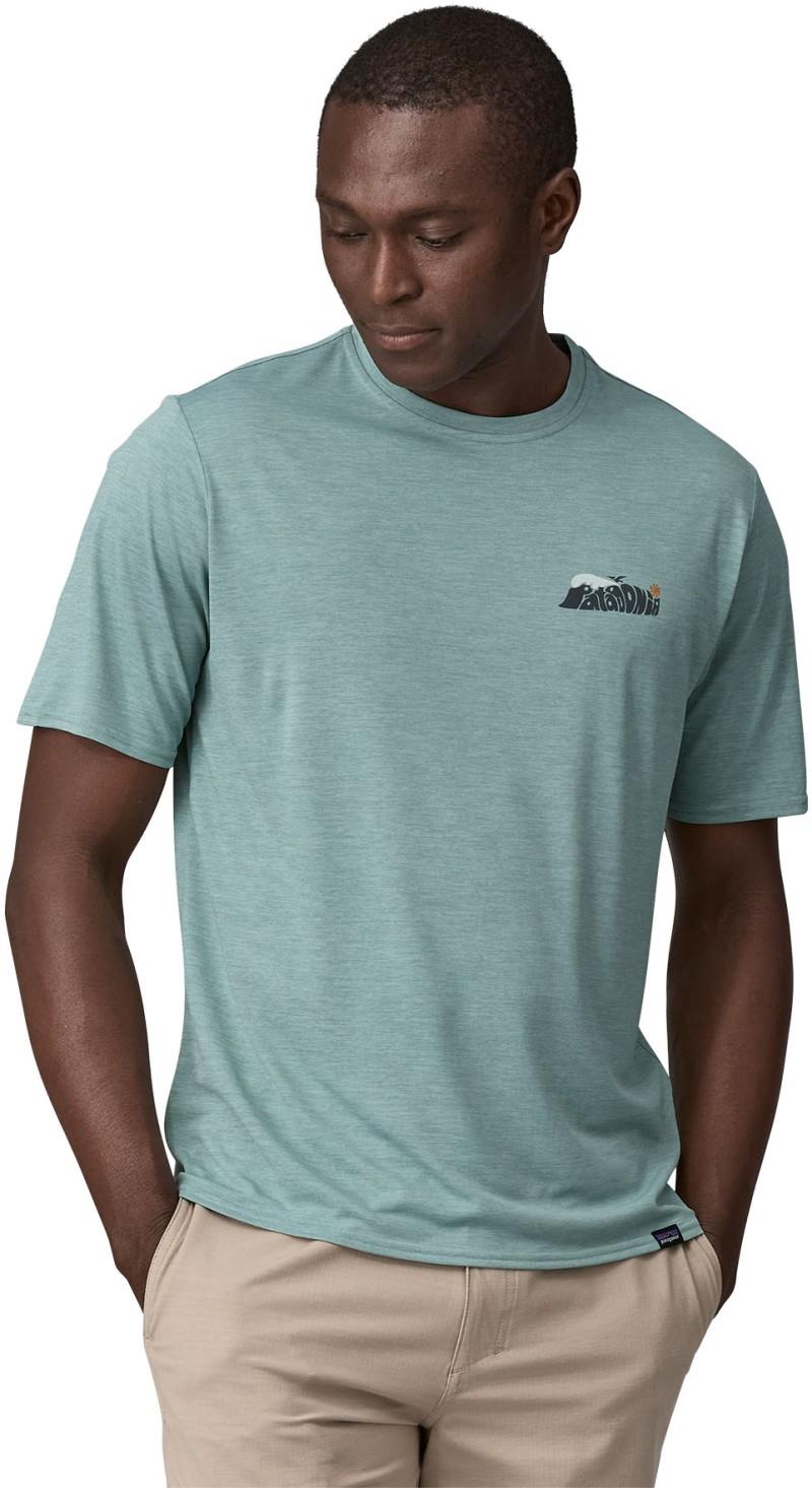 Capilene Cool Daily Graphic SS Shirt - Waters - Mens - seadaze / thermal blue x-dye 1