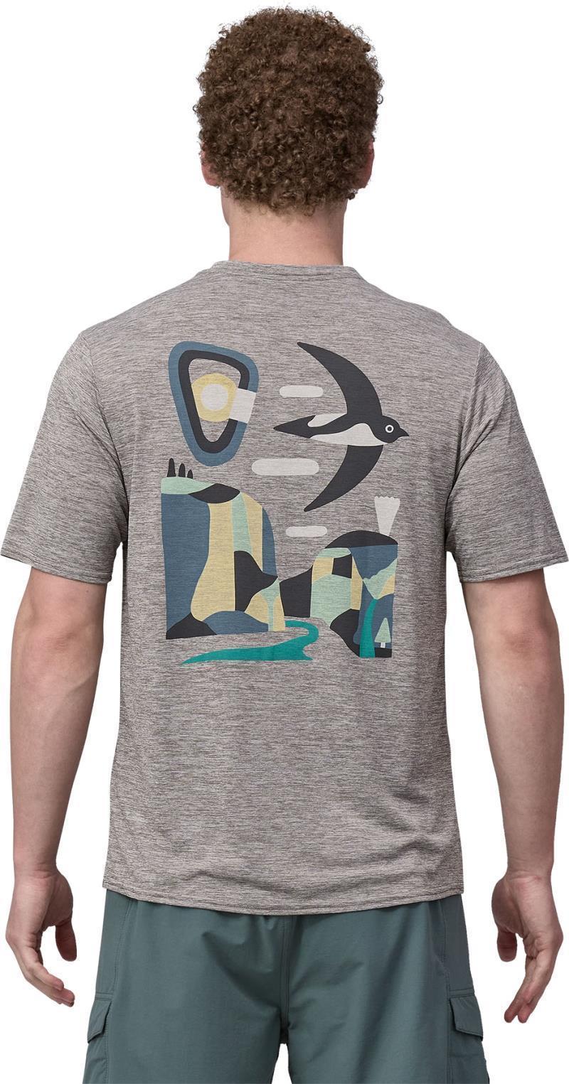 Capilene Cool Daily Graphic Shirt - Lands - Mens - Granite Swift / Feather Grey 3