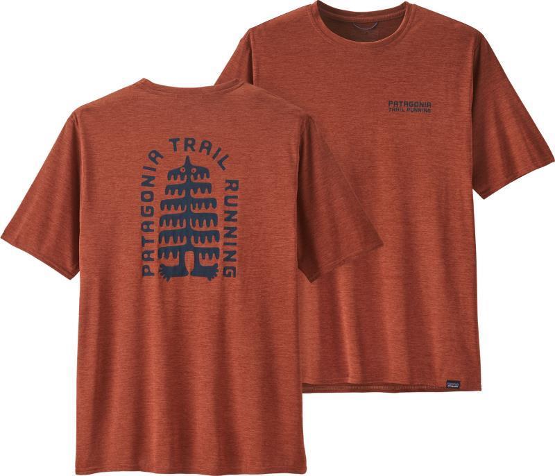 Capilene Cool Daily Graphic Shirt - Lands - Mens - Tree Trotter / Burl Red X-Dye 1