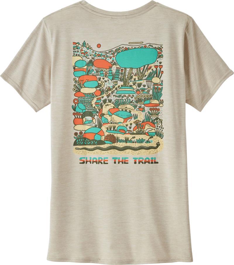Capilene Cool Daily Graphic Shirt - Lands - Womens - Commontrail / Pumice X-Dye 2