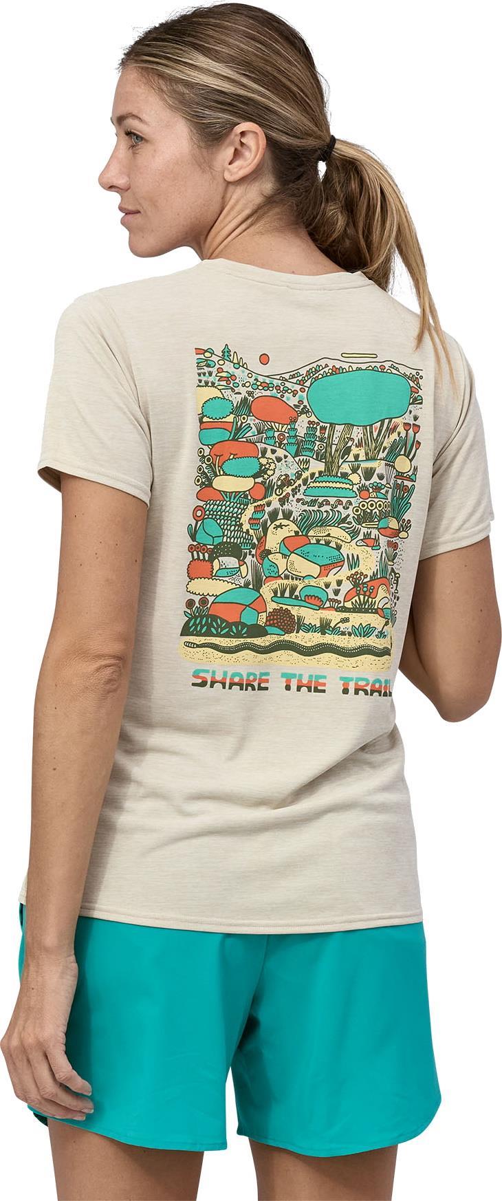 Capilene Cool Daily Graphic Shirt - Lands - Womens - Commontrail / Pumice X-Dye 4