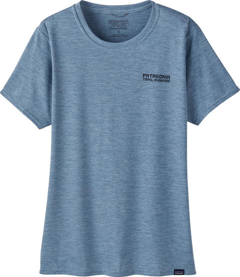 Capilene Cool Daily Graphic Shirt - Lands - Womens - Tree Trotter / Steam Blue X-Dye 2