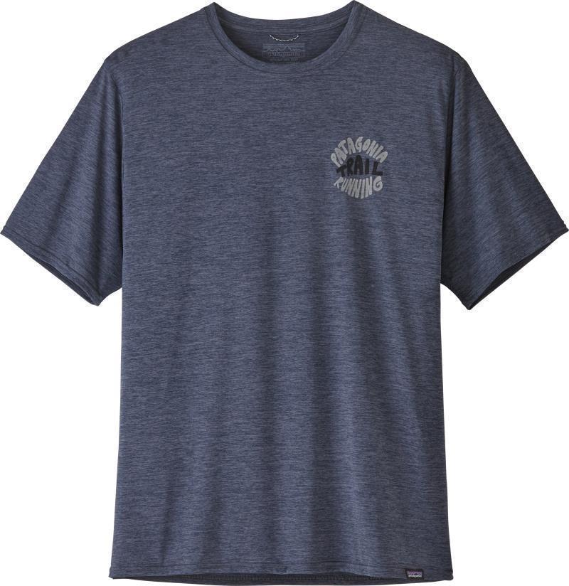 Capilene Cool Daily Graphic Shirt - Mens - Bison Stampede / Smolder Blue X-Dye 1