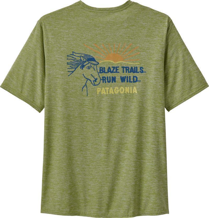 Capilene Cool Daily Graphic Shirt - Mens - Blaze Em / Supply Green 3