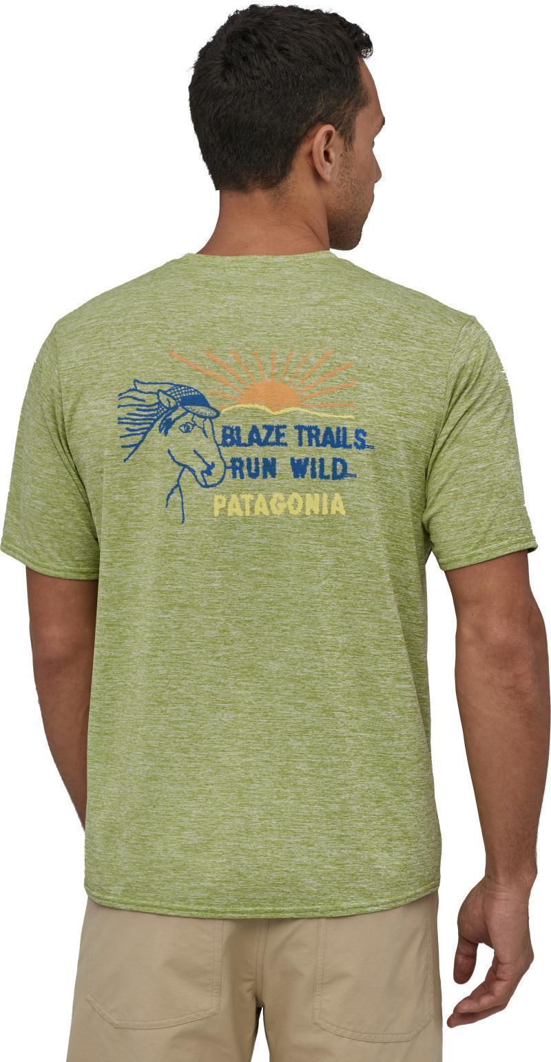 Capilene Cool Daily Graphic Shirt - Mens - Blaze Em / Supply Green 5