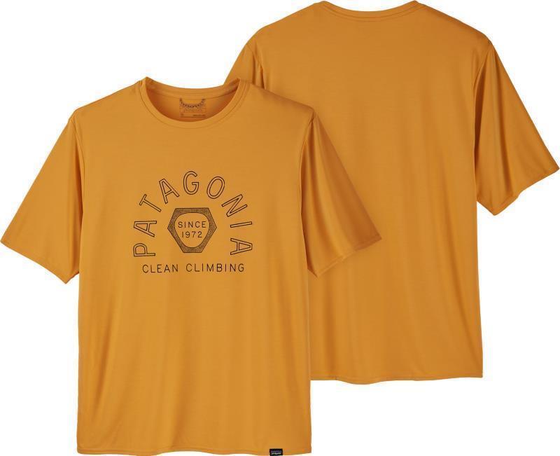 Capilene Cool Daily Graphic Shirt - Mens - clean climb hex / saffron x-dye 1