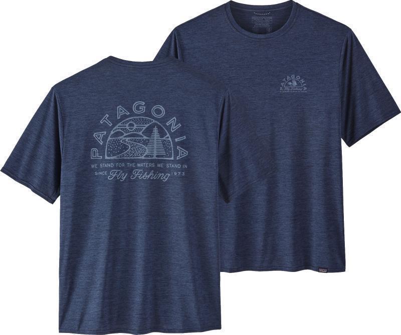 Capilene Cool Daily Graphic Shirt - Mens - hatch hour / new navy x-dye 1